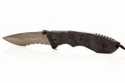 TITANIUM FOLDING KNIFE /BLIZETEC/ G10 HANDLE /PARTIAL SERRATED/ HIGH QUALITY NEW — photo 3