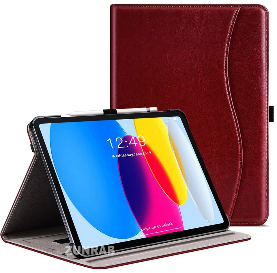 Genuine Leather Luxury Case Cover For Apple iPad 9th 8th 7th Generation 10.2'' - Image 4 of 4