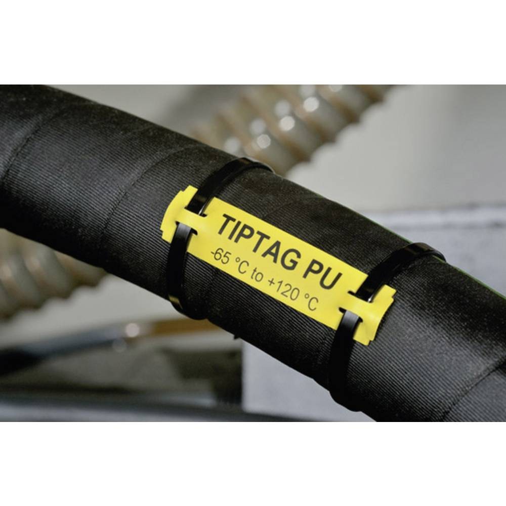 Porte-étiquette TTAGPU11X65YE-PUR-YE HellermannTyton 556-25019 jaune 11x65mm