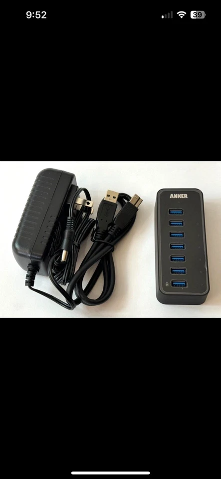 Anker 7-Port USB 3.0 Data Hub with Power Adapter A75051 - Image 3 of 3