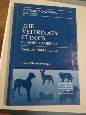 Veterinary Clinics of North America - Small Animal Practice. theriogenology