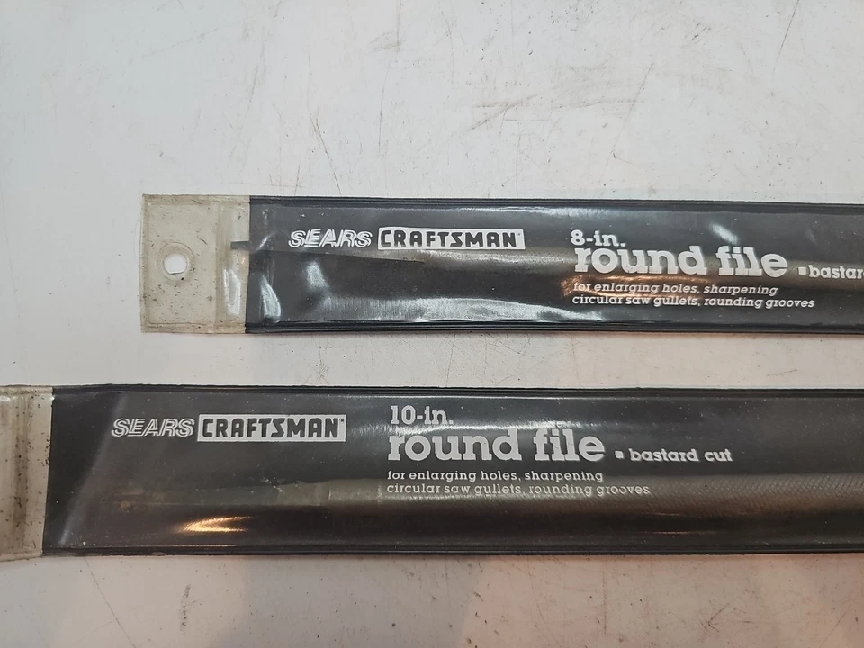 Craftsman 8" 10" round file 31276 31283 new in package - Image 3 of 4