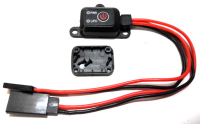 Digital Wasserdicht RC Empfänger Pack Akku Inline Schalter mit Auto LiPo Cut-Off