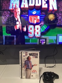 Madden NFL 98 Sega Saturn CIB Complete TESTED