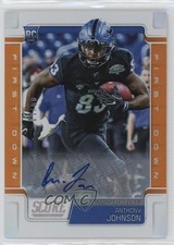 2019 Score Rookies First Down Signatures /10 Anthony Johnson #353 Auto 0zg4
