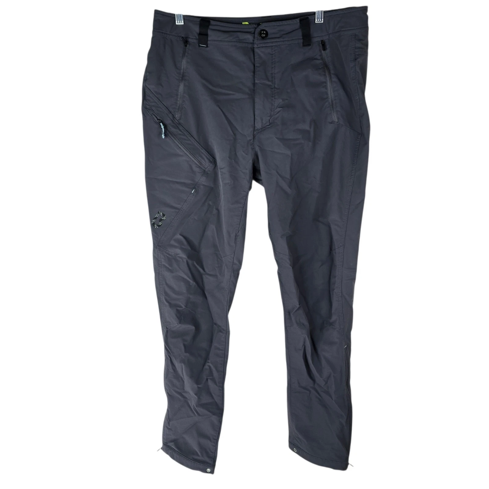 Bight Mens 36 × 32 Moraine Softshell Climbing Pants Dark Gray Hiking Nylon Pants