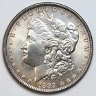 1889 $1 Morgan Silver Dollar Uncirculated - RAW - Cleaned - Nice Color