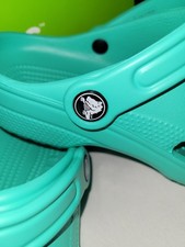 Crocs Classic Clog K Kids J3 Lagoon Teal Slip On Sandals 206991-3WM
