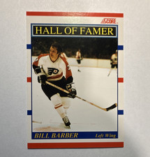 1990-91 Score Bill Barber #356 Philadelphia Flyers Hall of Famer NHL Card