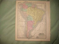 SUPERB SET OF 3 ANTIQUE 1857 SOUTH AMERICA MORSE MAP VENEZUELA BRAZIL ARGENTINA