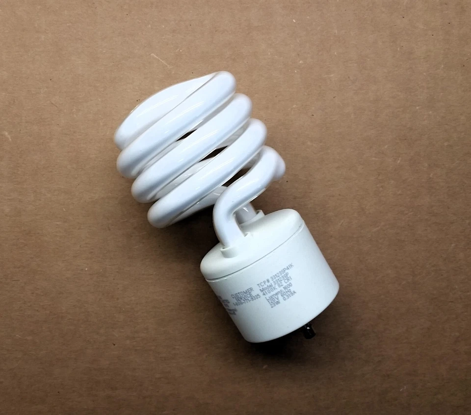 TCP 33123SP41K 23W (100W Equal) GU24 Springlamp 4100K Spiral CFL Light Bulb - Image 2 of 4