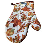 Fall Oven Mitt Autumn Leaves Acorns Red Orange Thanksgiving Kitchen Accessories