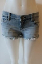 WOMENS BLANKNYC BLUE DENIM CUT OFF JEAN SHORTS SZ 26 
