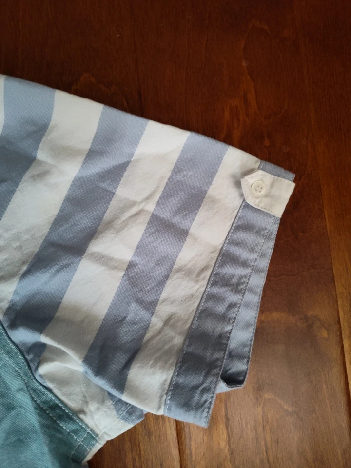 Camisa Staple Pigeon Multicolor Para Hombre Manga Corta Con Botones Talla XL Foto 4 de 4