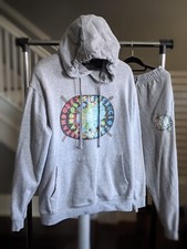 Desifer Light Heather Grey Hoodie Set suit smiley sad face greek goddess M/L