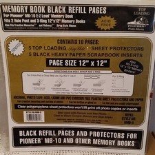 Pioneer Photo Album Refill RMB-5 12 X12 Top Loading Black Refills