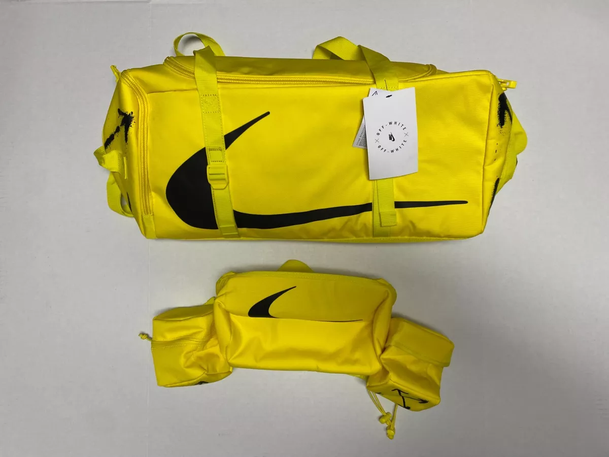 Off-White x Nike Duffle Waist Bag Combo Opti Yellow Black CQ4246-731 NWT