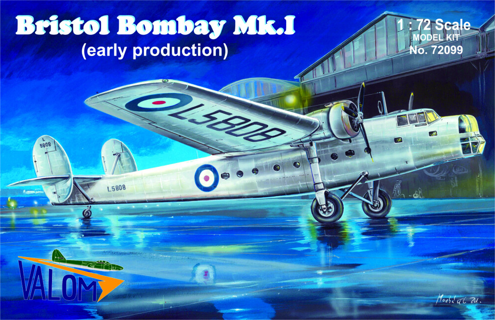 Valom Plastic model kit 72099 1:72nd scale Bristol Bombay Mk.1 RAF Early Prod