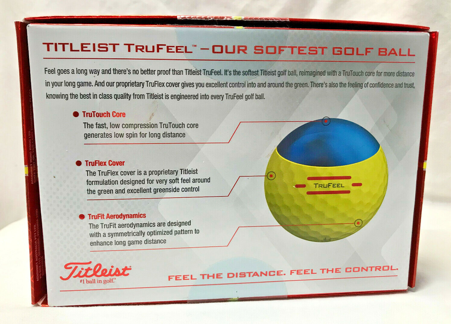 1 Dz Titleist Yellow TruFeel Golf Balls Distance Control Softest