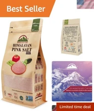 Fine Pink Himalayan Salt - 1 lb Natural Gourmet Cooking & Bathing Salt