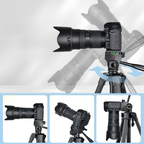 T150D Premium and Adjustable Phone Camera Tripod for Professional Photography - Picture 11 of 12