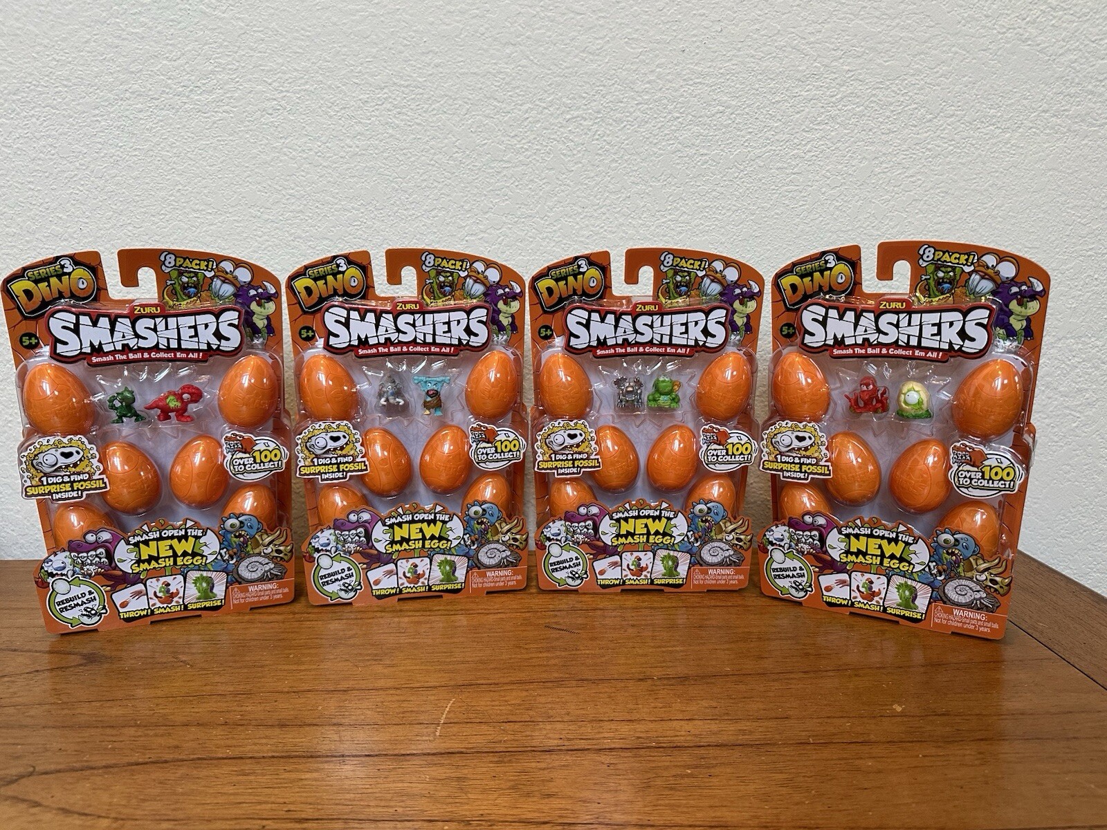 Zuru Smashers 8 Pack Series 3 Dino (4 - 8packs) BNIB