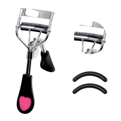 Professional Eyelash Curlers with Comb Makeup Tool with Refills Pads Pinch