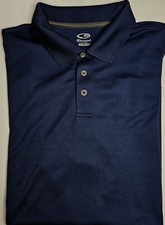 Mens Champion Duo Dry Short Sleeve Navy Polo Shirt Size XL - EUC