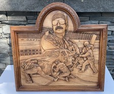 Dale Earnhardt # 3 Cast Resin 3D Wood Carving Plaque Kim Murray