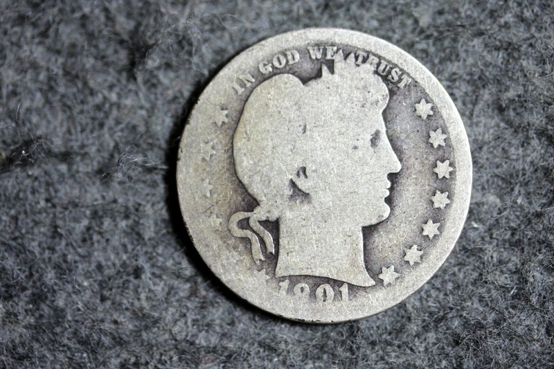 Estate Find 1901 - O Barber Quarter!! #J15765