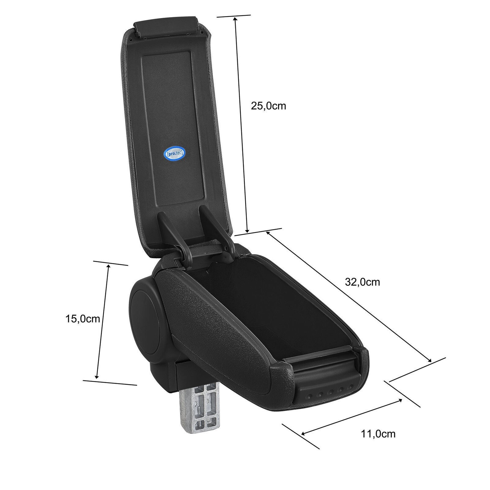 Bracciolo Auto per Opel Astra J Abitacolo Centrale Poggiabraccio No Fori - Miniatura 3