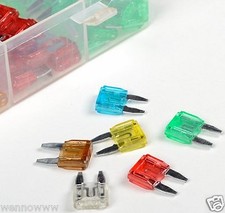 New 120pc MINI Blade Fuse Assortment Auto Car Motorcycle SUV FUSES Kit APM ATM