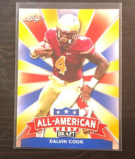 2017 Leaf Draft DALVIN COOK All American Insert Gold #AA-07 Vikings