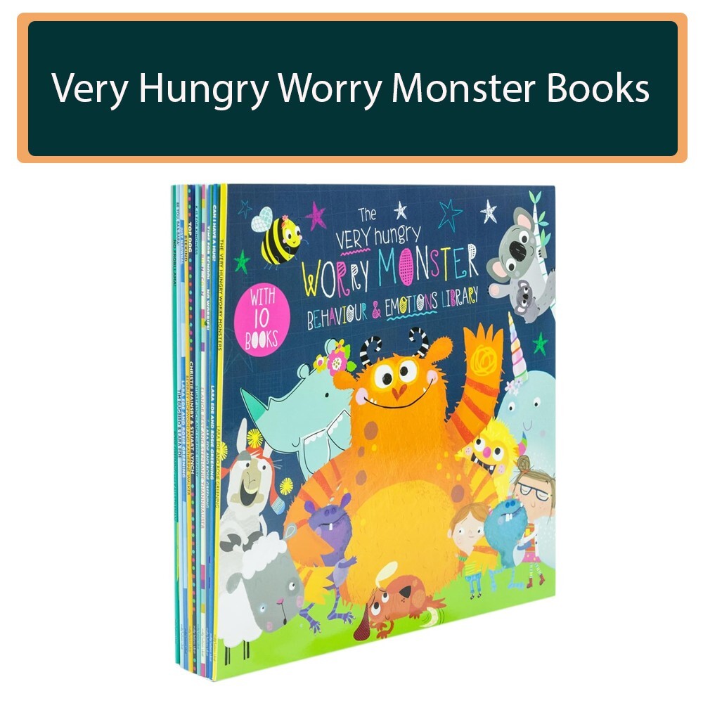 Very Hungry Worry Monster Behaviour Emotions Library 10 Books Set Can I Have