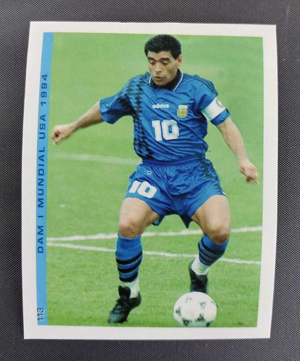 2001 Promo Figus Diego Maradona Argentina Team 1994 World Cup