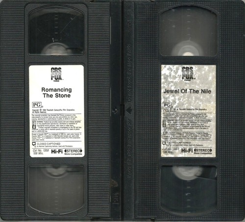 Romancing The Stone & The Jewel Of The Nile VHS Double Feature Michael Douglas - Picture 5 of 5