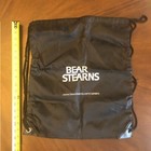 Authentic Bear Stearns Medium Polyester Drawstring Bag ~17"x16" Unused — photo 1