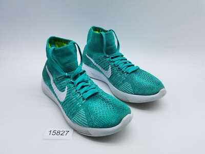 Nike Lunarepic Flyknit High Top Women's Size 9 Running Shoes Clear