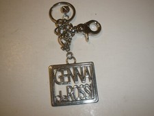 Genna de Ross Silver Tone Keyring Key Chain EUC