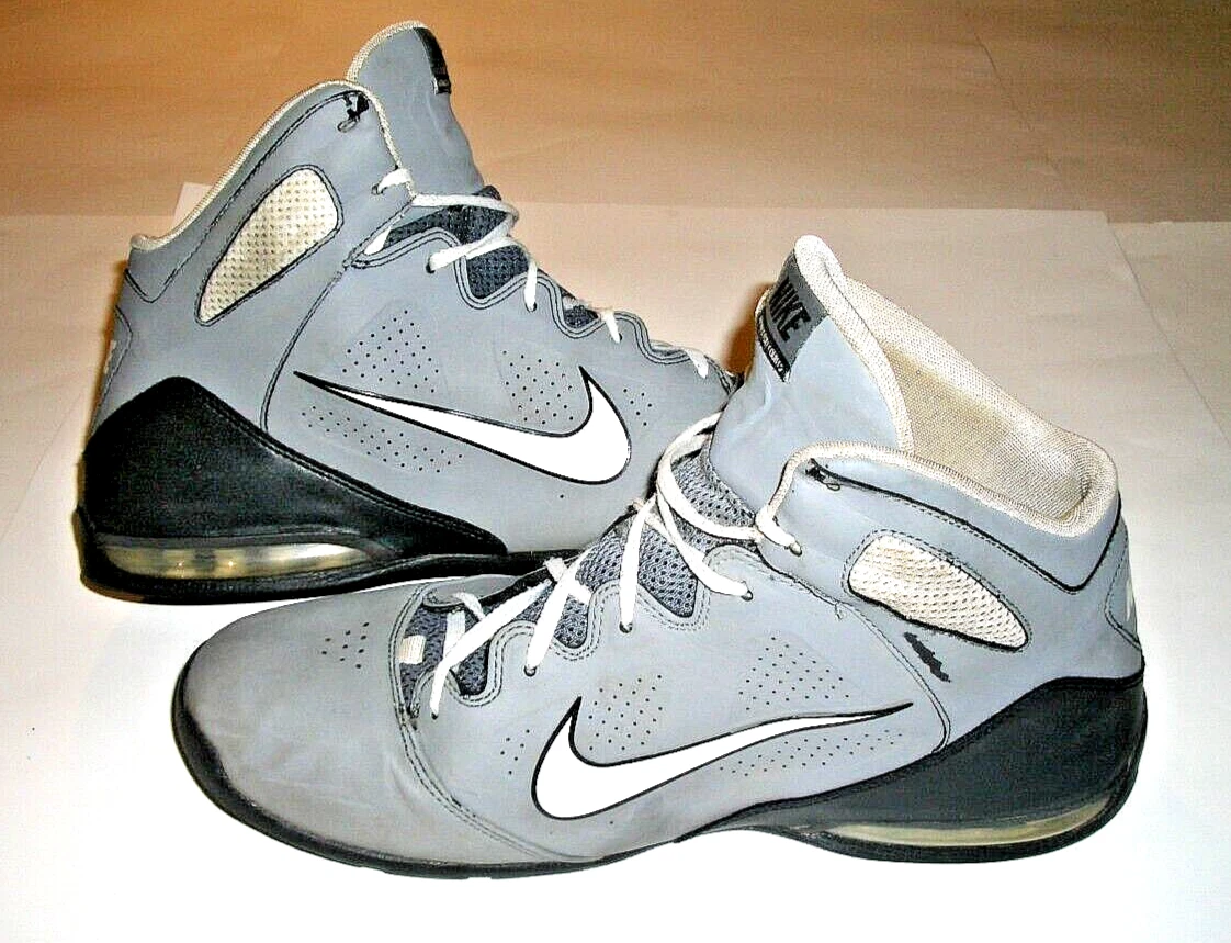 NIKE AIR MAX FULL COURT 2 HIGHTOP SNEAKERS BLACK GRAY SIZE 13