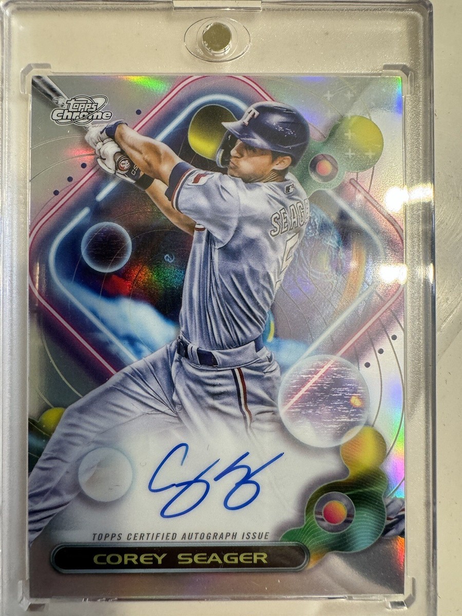 COREY SEAGER Topps Chrome auto blue