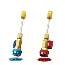 HVAC AC R134A R12 Valve Core High & Low Pressure Quick Remover Install Tool Set