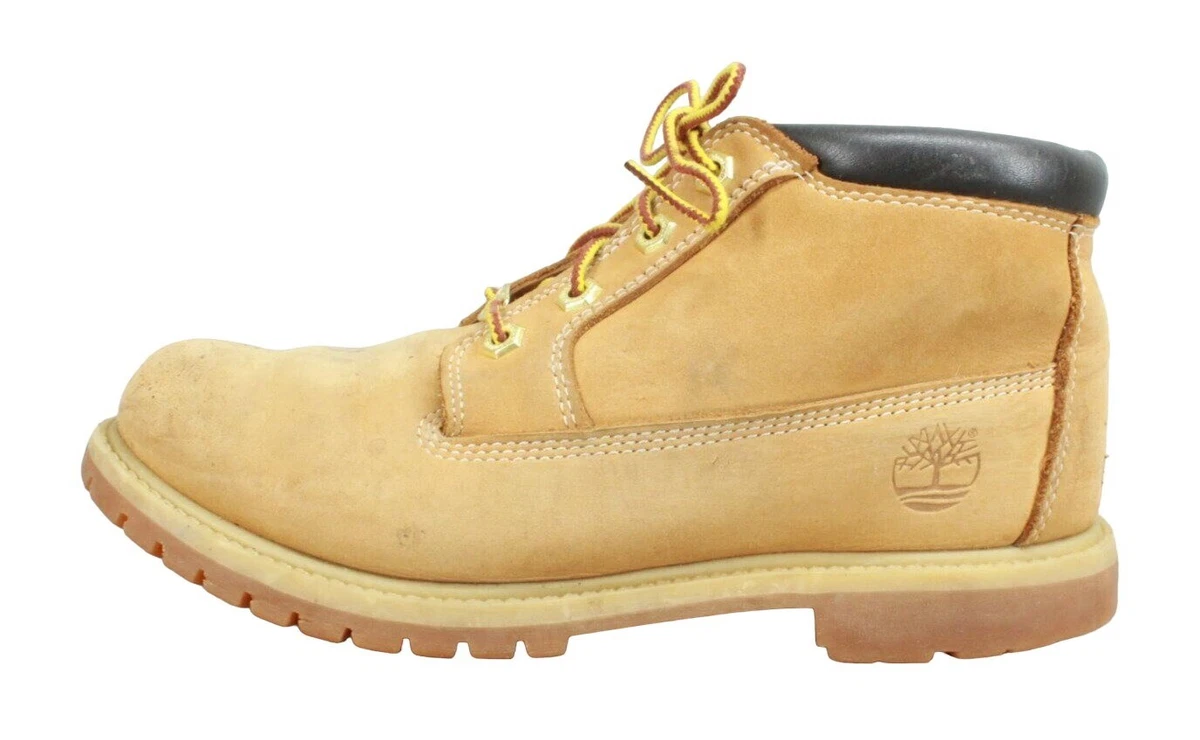 Timberland Nellie Womens Brown Leather Lace Up Chukka Ankle Boots