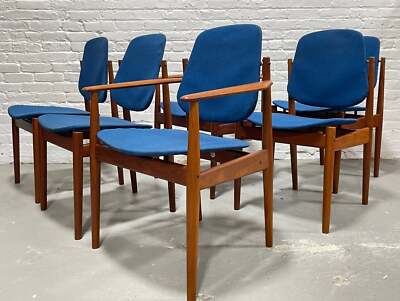 RARE Mid Century Modern DANISH Teak Model 203 Dining CHAIRS by