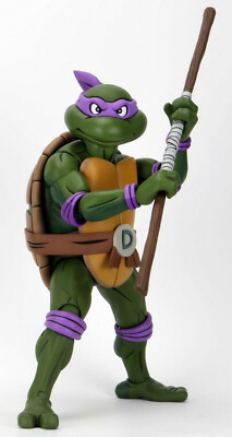 Donatello Cartoon Teenage Mutant Ninja Turtles TMNT 1/4 45cm Figur NECA