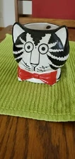 Vintage Kliban Cat Head Red Bowtie Coffee Tea Mug Figural Sigma The Tastesetter