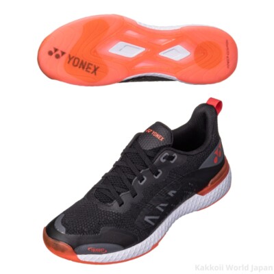 ヨネックス テニスシューズ インドア パワークッション 507（YONEX POWER CUSHION 507）SHT507 187 ユニセックス BLACK/RED YONEX Tennis shoes POWER CUSHION 507 Black/Red SHT507 187 For