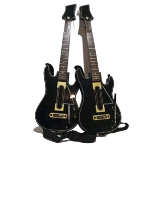 2x Guitar Hero Power Wireless Guitars  Xbox 360 PS3 PS4 No Dongle 0000654