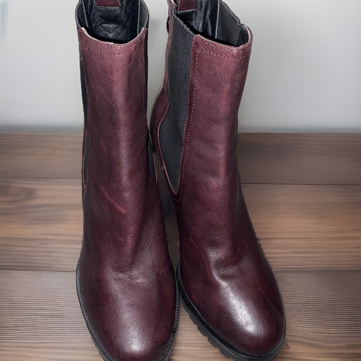 Paige Natasha Chunky Chelsea Ankle Bootie Women's Leather Boot