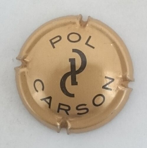 capsule champagne POL CARSON n°1 or bronze et noir - Photo 1/1